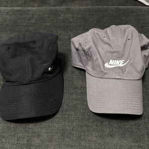 Nike Black and Gray Cap Duo